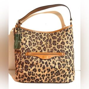 Ralph Lauren Hayden reversible hobo or/ Len tan handbag